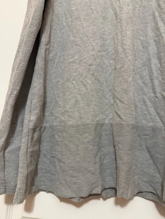 ADORA Light Gray Knit Draped Neck Top - Picture 4 of 4